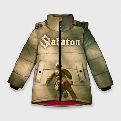 Куртка зимняя для девочки Sabaton, цвет: 3D-красный