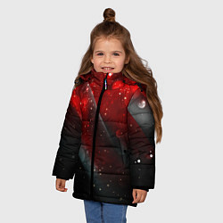 Куртка зимняя для девочки Red & Black, цвет: 3D-светло-серый — фото 2