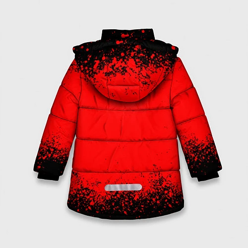 Зимняя куртка для девочки ДДТ Лого / 3D-Черный – фото 2