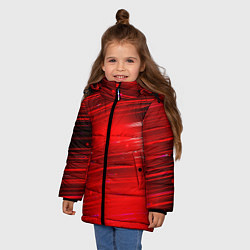 Куртка зимняя для девочки Красный свет, цвет: 3D-красный — фото 2