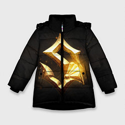 Куртка зимняя для девочки SABATON, цвет: 3D-черный