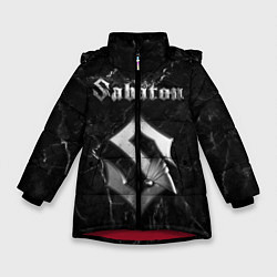 Куртка зимняя для девочки SABATON, цвет: 3D-красный