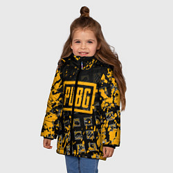 Куртка зимняя для девочки PUBG, цвет: 3D-светло-серый — фото 2