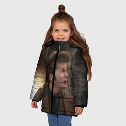 Куртка зимняя для девочки 10th DOCTOR WHO, цвет: 3D-черный — фото 2