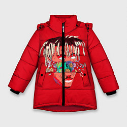 Куртка зимняя для девочки Juice WRLD, цвет: 3D-красный