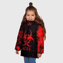 Куртка зимняя для девочки NCoV, цвет: 3D-светло-серый — фото 2