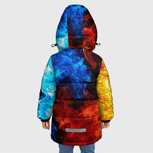 Зимняя куртка для девочки SONIC / 3D-Красный – фото 4