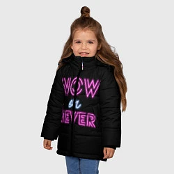 Куртка зимняя для девочки Сейчас или никогда, цвет: 3D-черный — фото 2