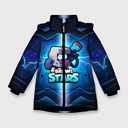 Куртка зимняя для девочки BrawlStars Oko, цвет: 3D-черный