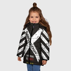 Куртка зимняя для девочки Off-White: Dangerous, цвет: 3D-черный — фото 2