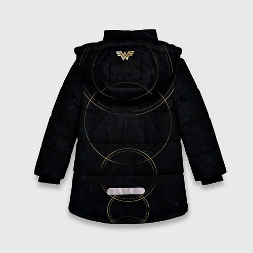 Зимняя куртка для девочки Wonder Woman / 3D-Черный – фото 2