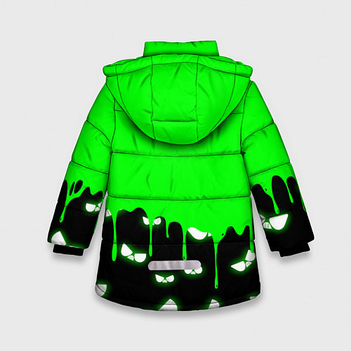 Зимняя куртка для девочки Brawl stars 8-BIT / 3D-Черный – фото 2