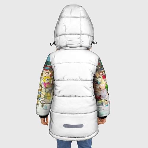Зимняя куртка для девочки ЮЖНЫЙ ПАРК / 3D-Красный – фото 4