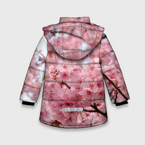 Зимняя куртка для девочки САКУРА / 3D-Черный – фото 2
