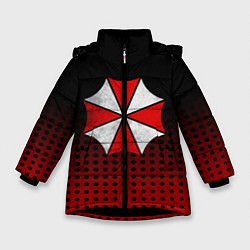 Куртка зимняя для девочки Umbrella, цвет: 3D-черный