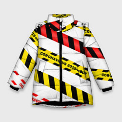 Зимняя куртка для девочки 2019-nCoV Коронавирус