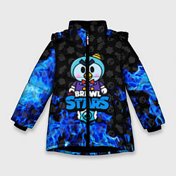 Куртка зимняя для девочки BRAWL STARS:MR P, цвет: 3D-черный