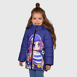 Куртка зимняя для девочки PENNY, цвет: 3D-черный — фото 2