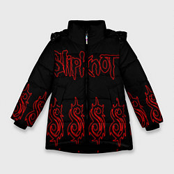 Куртка зимняя для девочки Slipknot 5, цвет: 3D-черный