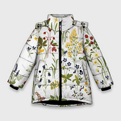 Зимняя куртка для девочки Flowers