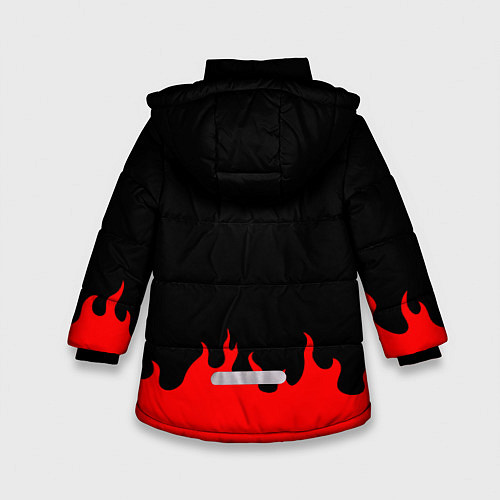 Зимняя куртка для девочки SLIPKNOT / 3D-Черный – фото 2