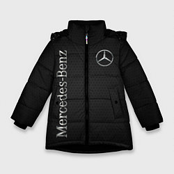 Куртка зимняя для девочки Mersedes, цвет: 3D-черный