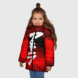 Куртка зимняя для девочки AKIRA, цвет: 3D-черный — фото 2