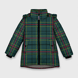 Зимняя куртка для девочки Шотландка