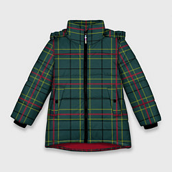 Зимняя куртка для девочки Шотландка