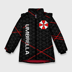 Куртка зимняя для девочки UMBRELLA CORP, цвет: 3D-красный