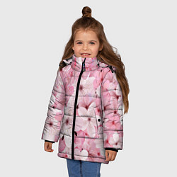 Куртка зимняя для девочки САКУРА, цвет: 3D-черный — фото 2