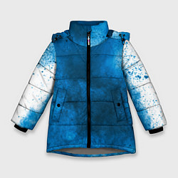 Куртка зимняя для девочки СИНИЙ ДЫМ, цвет: 3D-светло-серый