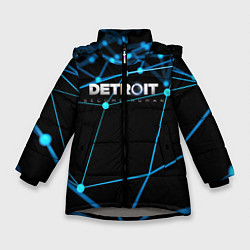 Куртка зимняя для девочки Detroit:Become Human, цвет: 3D-светло-серый