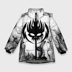 Куртка зимняя для девочки THE OFFSPRING, цвет: 3D-светло-серый
