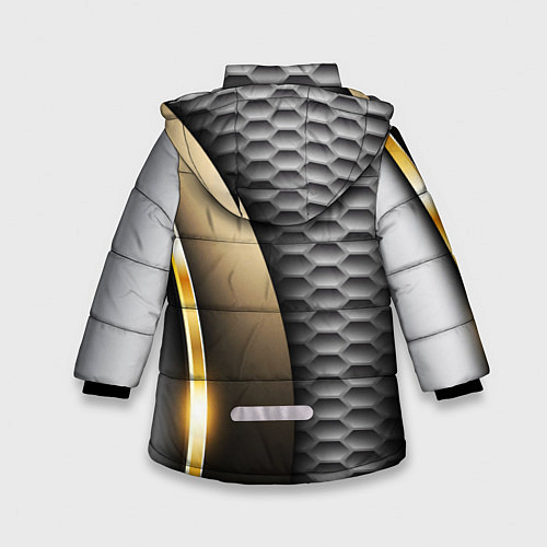 Зимняя куртка для девочки CHEVROLET / 3D-Черный – фото 2