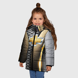 Куртка зимняя для девочки CHEVROLET, цвет: 3D-красный — фото 2