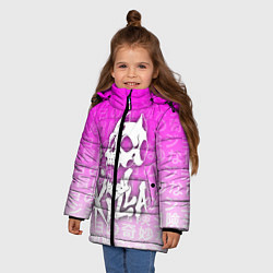 Куртка зимняя для девочки JOJOS BIZARRE ADVENTURE, цвет: 3D-черный — фото 2