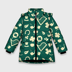 Зимняя куртка для девочки Ирландский арт