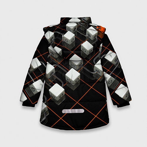 Зимняя куртка для девочки CHEVROLET / 3D-Черный – фото 2