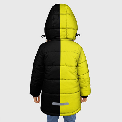 Зимняя куртка для девочки BLACK YELLOW / 3D-Красный – фото 4