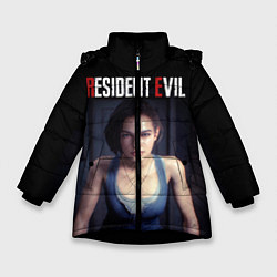 Куртка зимняя для девочки Jill Valentine, цвет: 3D-черный