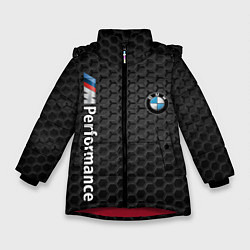 Куртка зимняя для девочки BMW PERFORMANCE, цвет: 3D-красный