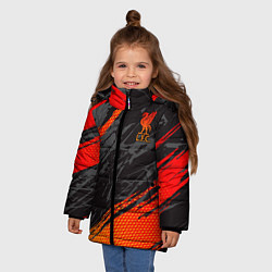 Куртка зимняя для девочки Liverpool F C, цвет: 3D-черный — фото 2