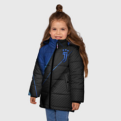 Куртка зимняя для девочки Juventus F C, цвет: 3D-светло-серый — фото 2