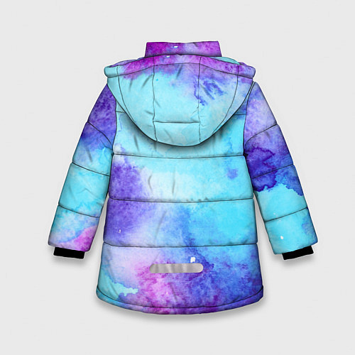 Зимняя куртка для девочки Краски / 3D-Черный – фото 2