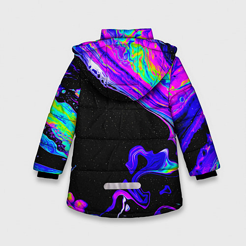 Зимняя куртка для девочки DIGITAL ABSTRACT / 3D-Черный – фото 2