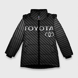 Куртка зимняя для девочки TOYOTA CARBON, цвет: 3D-черный