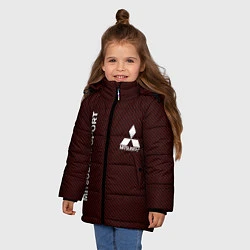 Куртка зимняя для девочки MITSUBISHI CARBON, цвет: 3D-светло-серый — фото 2