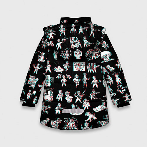 Зимняя куртка для девочки Vault Boy Стерео красныйсиний / 3D-Черный – фото 2