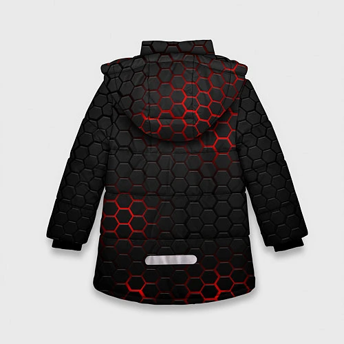 Зимняя куртка для девочки RUST / 3D-Черный – фото 2